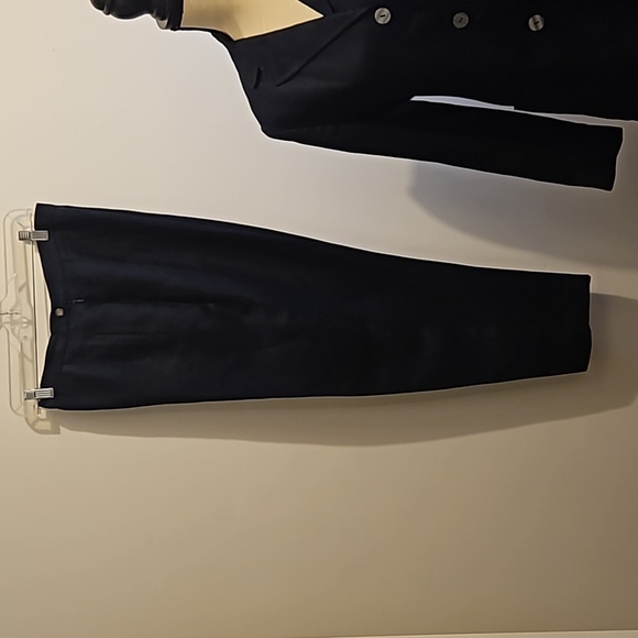 Talbot's Women's 2pc Navy Blue Pant Suit Matching Set Size 6/10 #W-739 - Picture 8 of 16